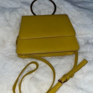 Vintage NY&C Yellow Handbag with O-Ring Handle